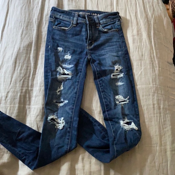 American Eagle “next level stretch” ripped jeans - Picture 1 of 3